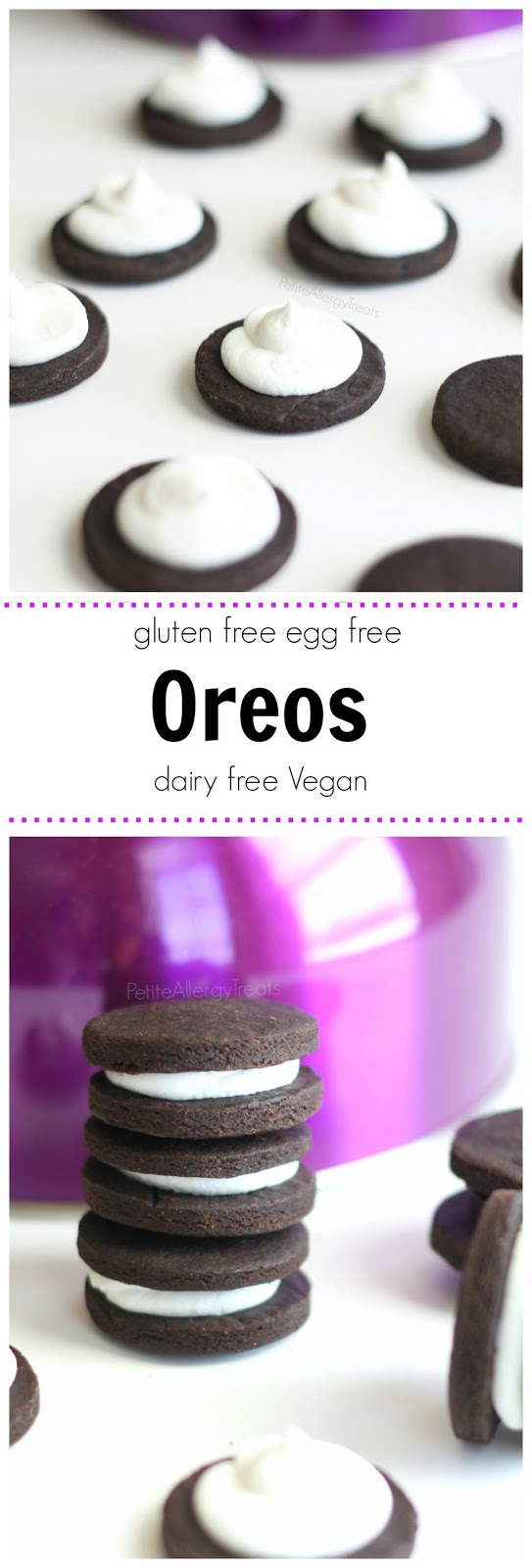 Oreos (gluten free Vegan dairy free) Enjoy a classic chocolate sandwich cookie without gluten!