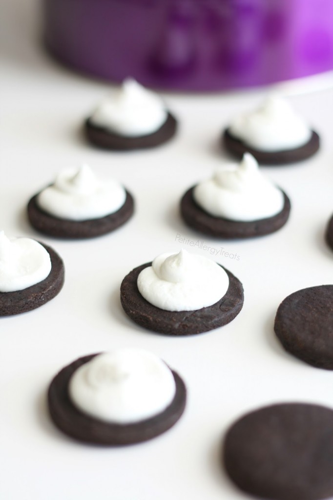 Oreos (gluten free Vegan dairy free) Enjoy a classic chocolate sandwich cookie without gluten!