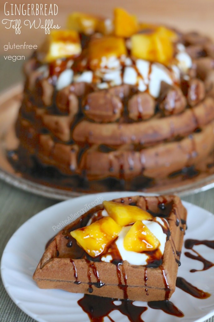 Vegan Gingerbread Waffles