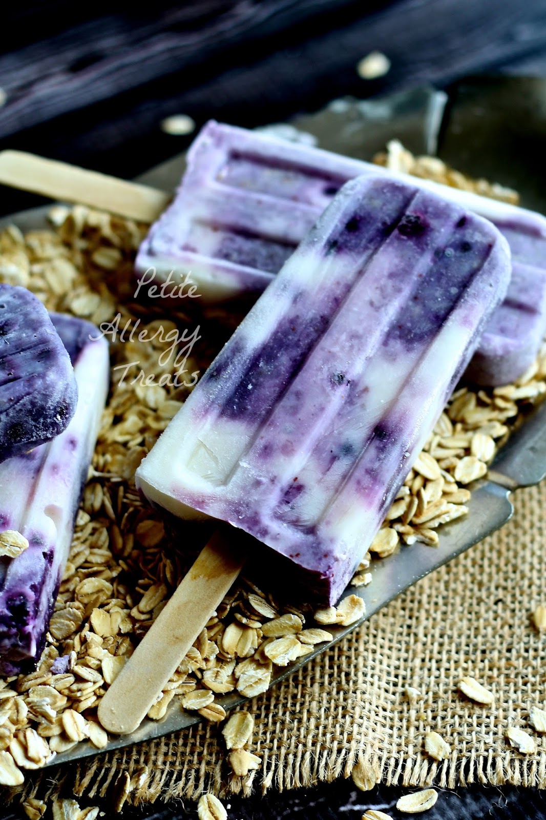 Blueberry Ice Cream (dairy free vegan) No machine - Petite Allergy Treats