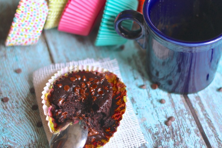 Brownie In A Mug (Gluten Free Vegan) -Easy single brownie, warm every time from the microwave!
