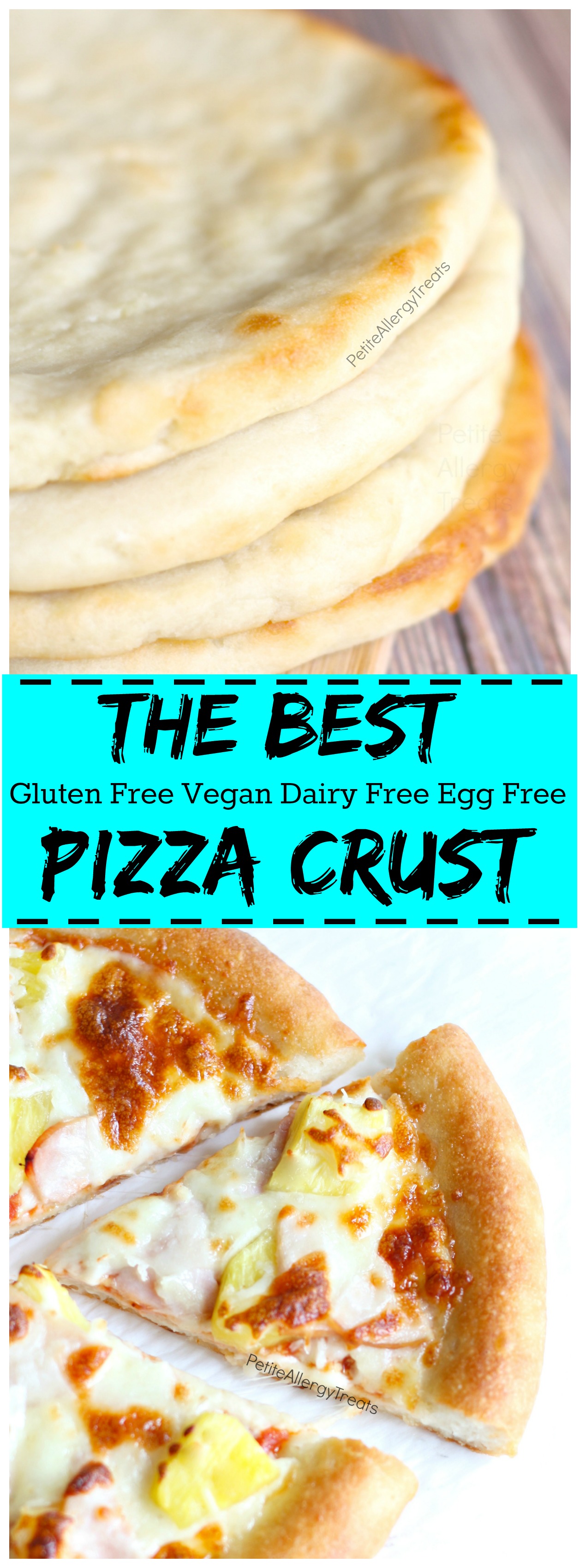 BEST Gluten Free Vegan Pizza Crust Recipe (egg free dairy)- Chewy, crisp, soft, gluten free crust. Add all your favorite toppings!