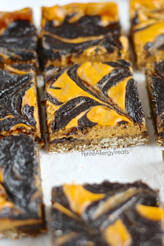 Pumpkin Nutella Cheesecake Bars Egg Free Nut Free Gluten Free Petite Allergy Treats