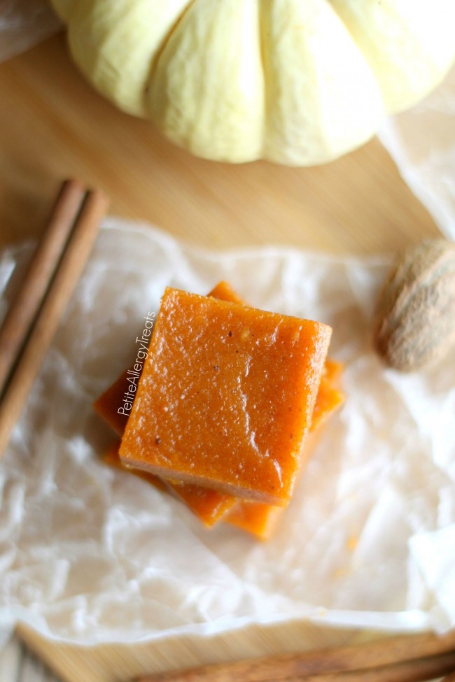 Pumpkin Fudge (dairy free gluten free)- Super easy pumpkin candy fudge with real pumpkin puree and pumpkin spice.