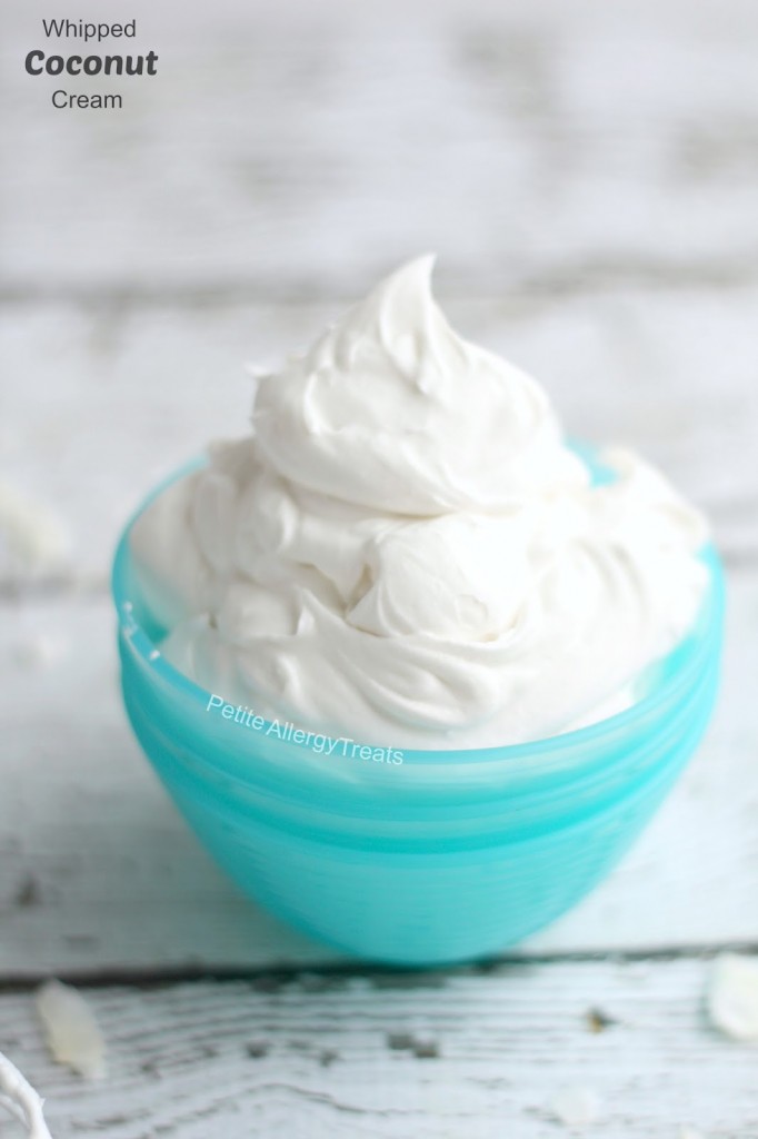 Homemade Coconut Whipped Cream (Dairy Free Vegan) - Petite Allergy Treats