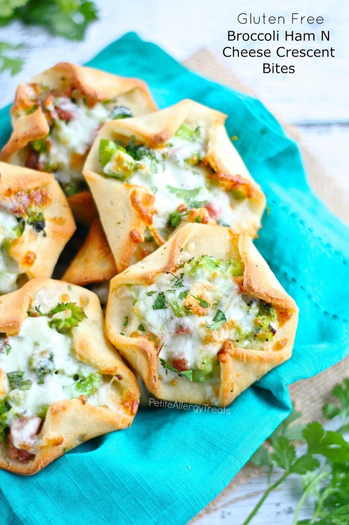 Gluten Free Broccoli Ham N Cheese Crescent Bites (egg free) - Petite ...