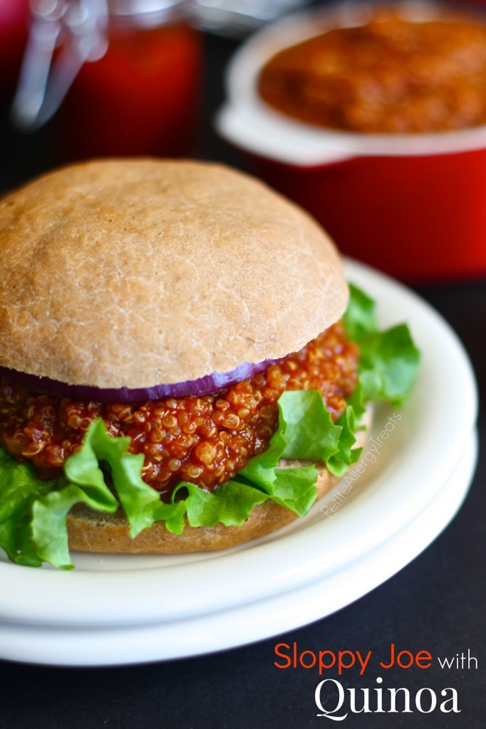 Gluten Free Sloppy Joe's with Quinoa Meatless (Vegan) recipe- A classic family meal without meat but made with protein packed quinoa! An easy meatless meal!