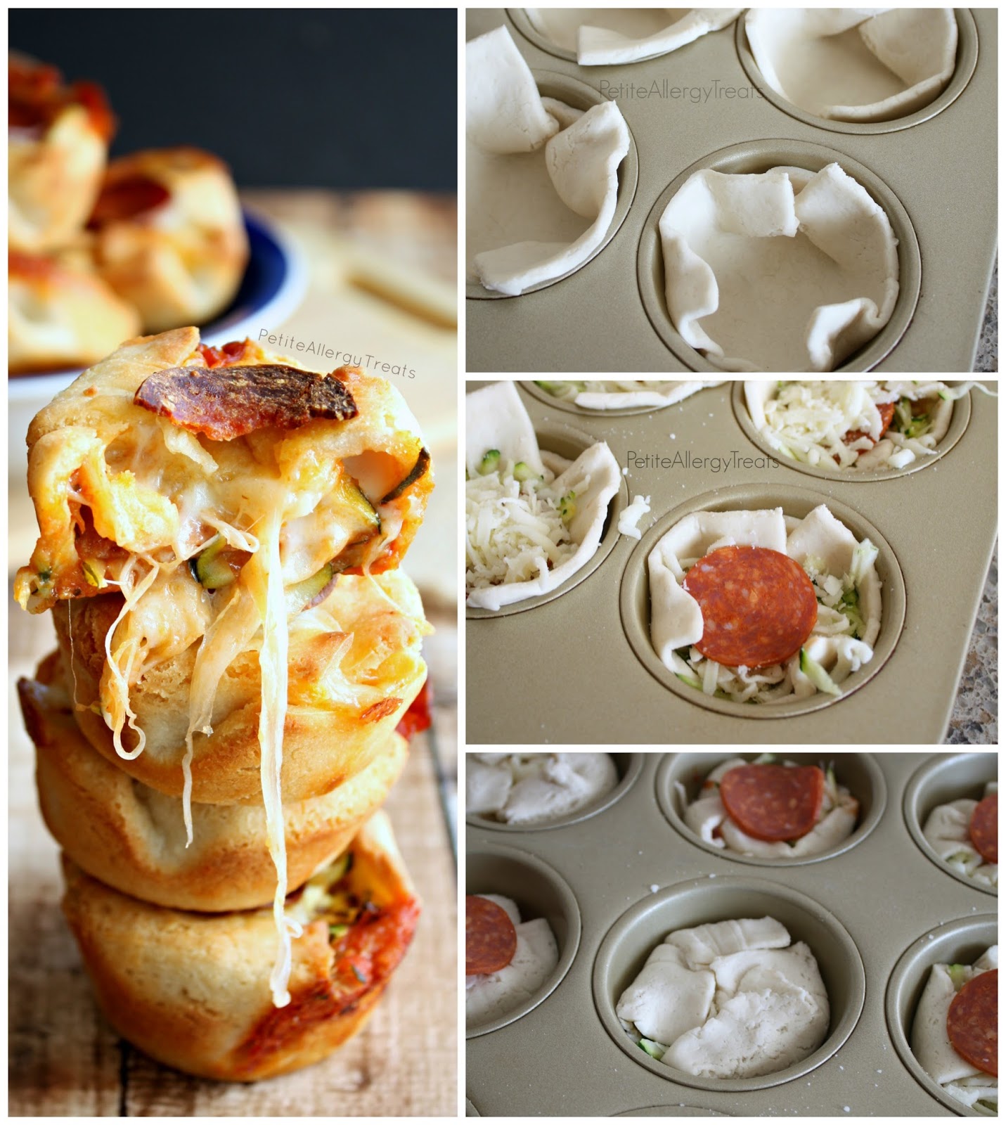 Pizza Pocket Bites (gluten free egg free)- Pizza pockets filled with gooey cheese and vegetables