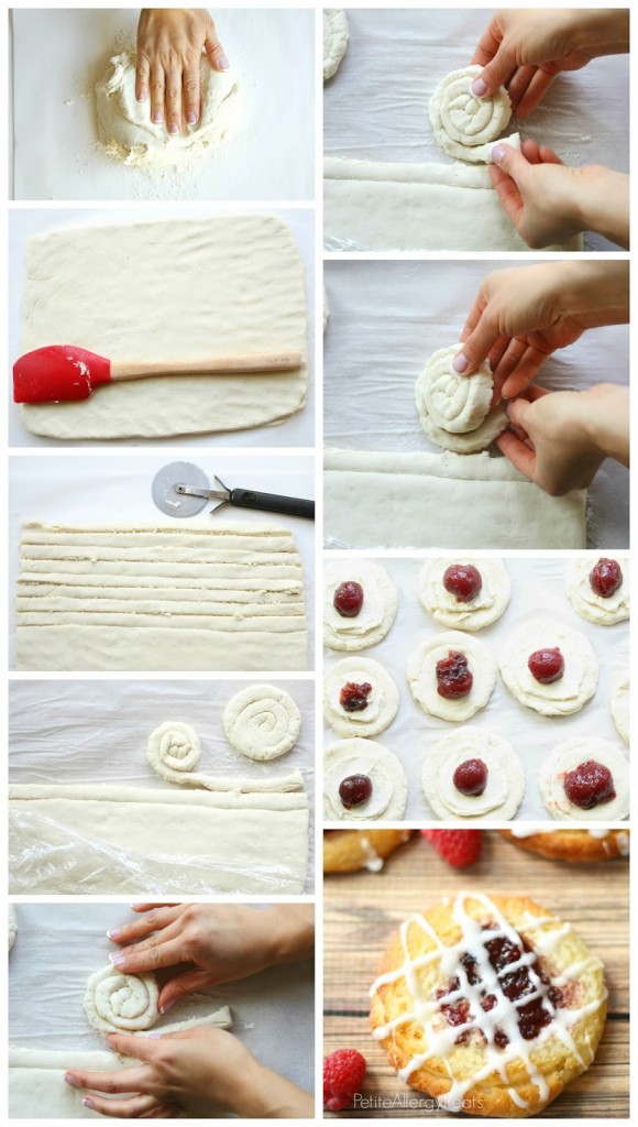 Raspberry Cheese Danish (gluten free egg free dairy free option) Petite Allergy Treats