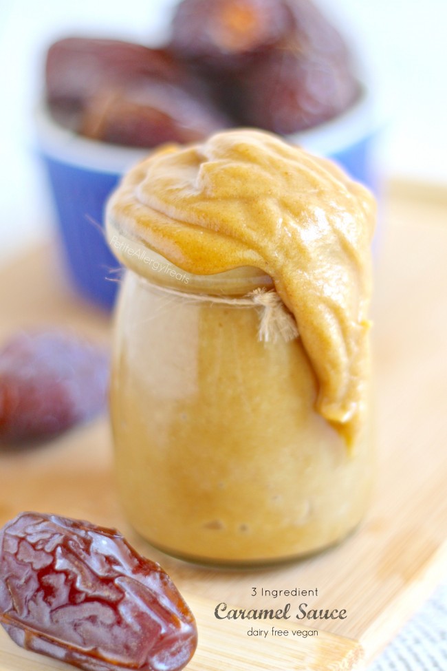 Caramel Sauce (dairy free vegan) Just 3 ingredients make this an easy healthy sauce!