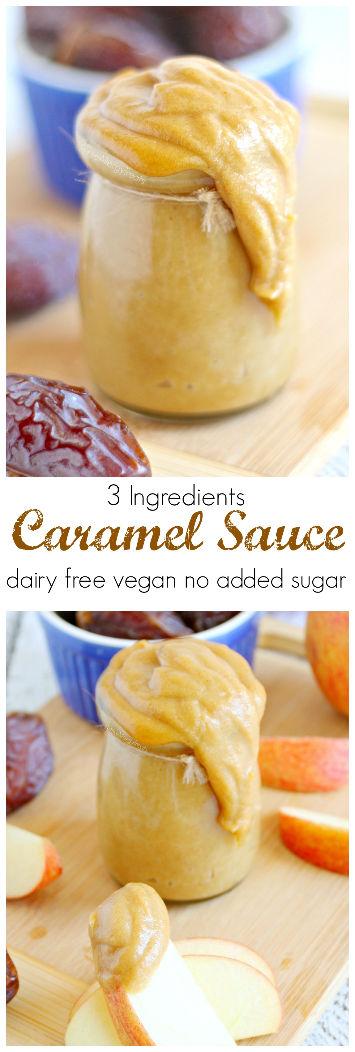Caramel  Sauce (dairy free vegan) Just 3 ingredients make this an easy healthy sauce!