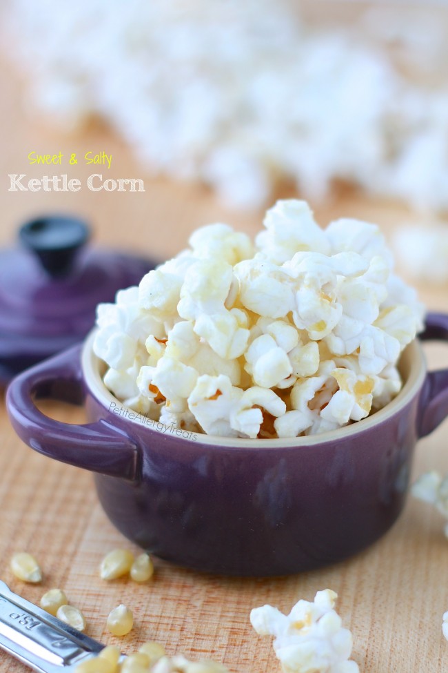 Kettle Corn- Sweet and salty make this gluten free vegan snack irresistible. 