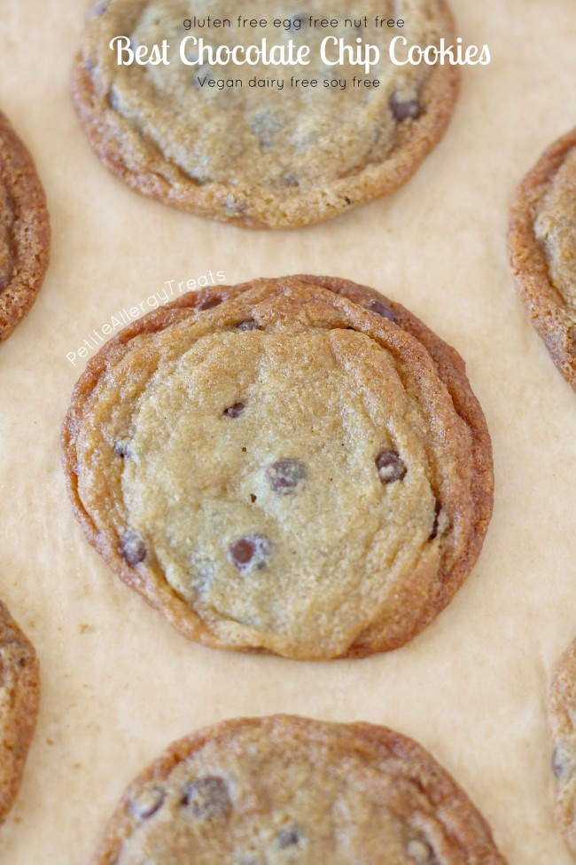 The BEST Chocolate Chip Cookies (Gluten Free Vegan)- Packed with whole grains, these are hands down the best vegan chocolate chip cookies everrr! #tothefullest