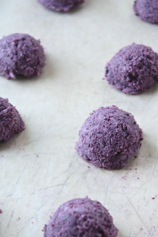 Blueberry Macaroons (egg free gluten free no bake Vegan) Super easy no bake blueberry coconut macaroons.