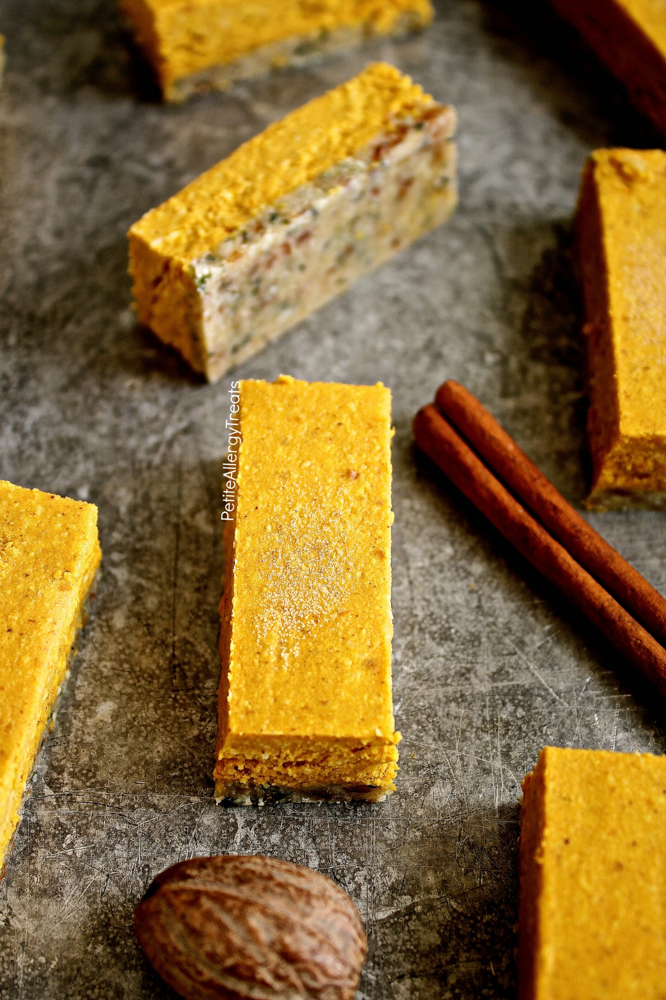 Vegan + Gluten-free Pumpkin Mousse Squares