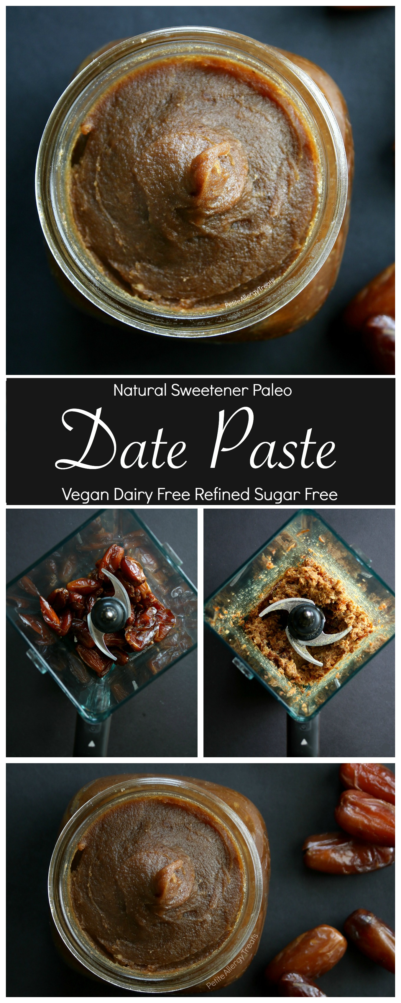 Paleo Date Paste Sweetener- Refined sugar free sweetener- gluten free vegan very Food Allergy Friendly!