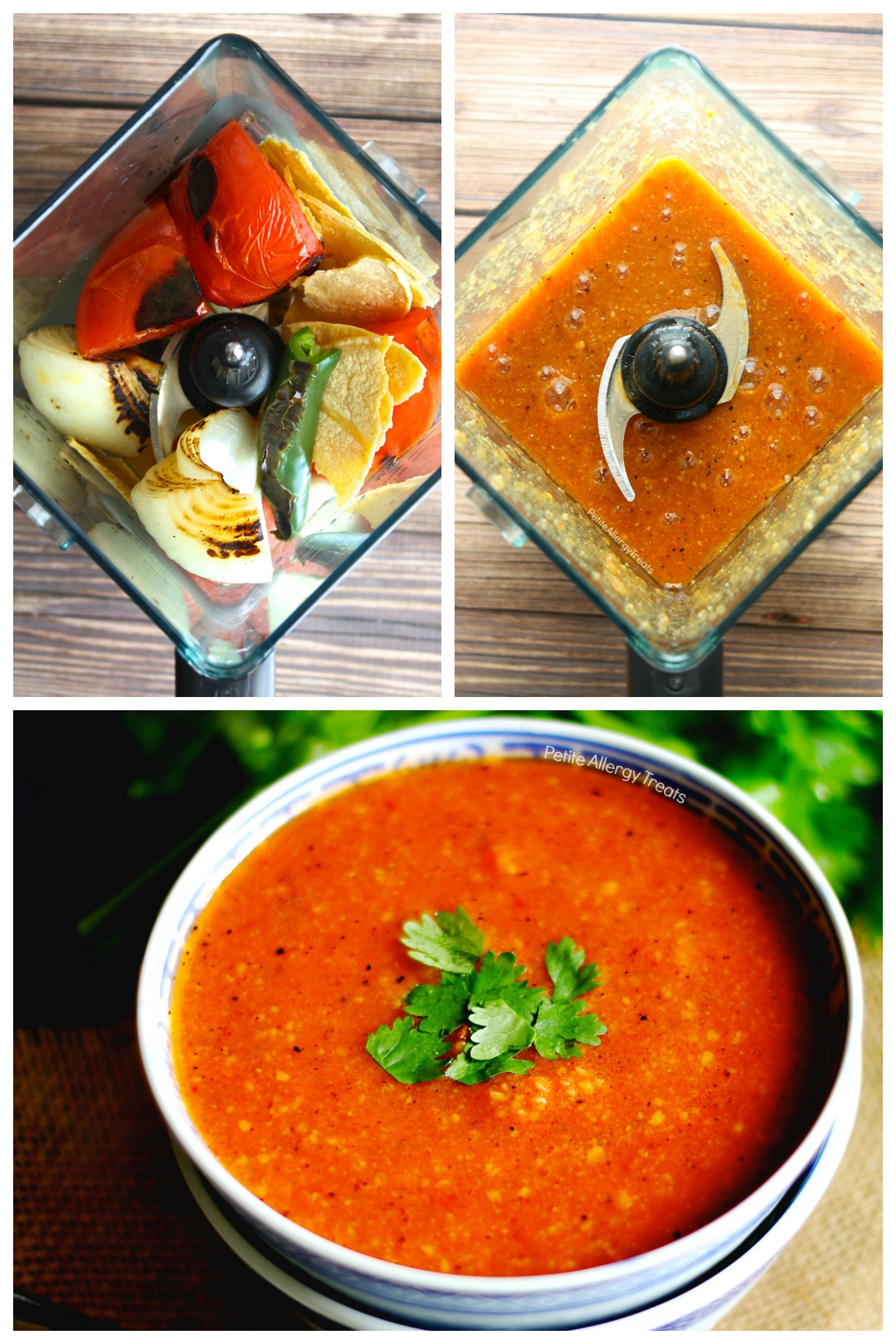 Vegetarian Tortilla Soup recipe (vegan)- Gluten Free flavorful soup with 8 ingredients. Food Allergy friendly dinner is ready!