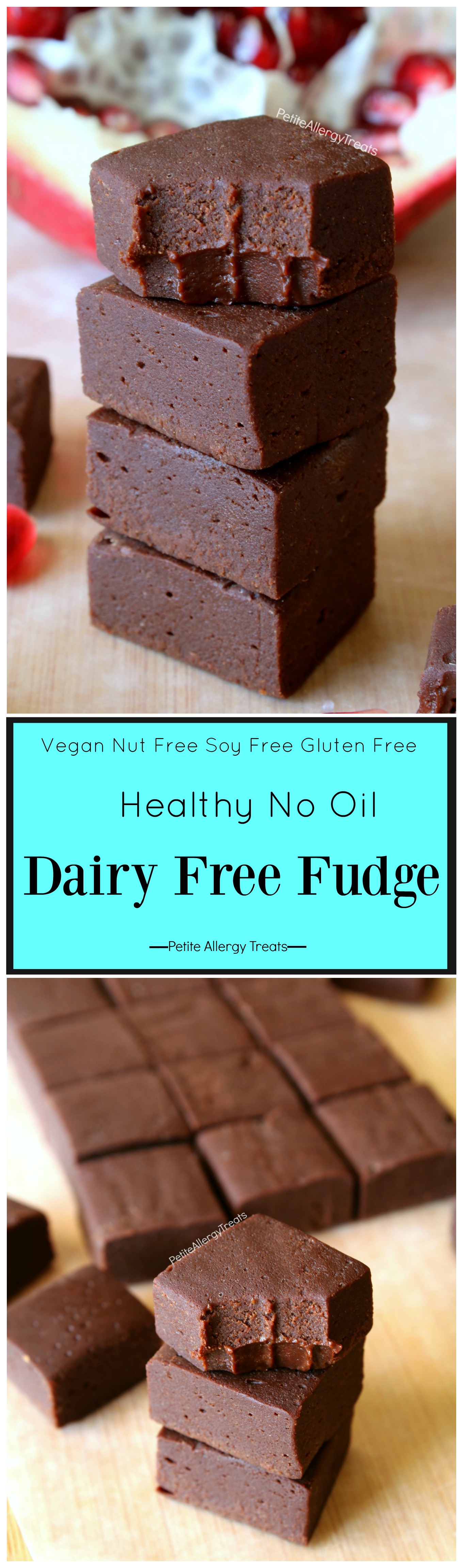 Healthy Dairy Free Fudge Recipe (vegan gluten free)- Healthy chocolate fudge (with vegetables) for Valentine's or any day! Dye free gluten free and food allergy friendly