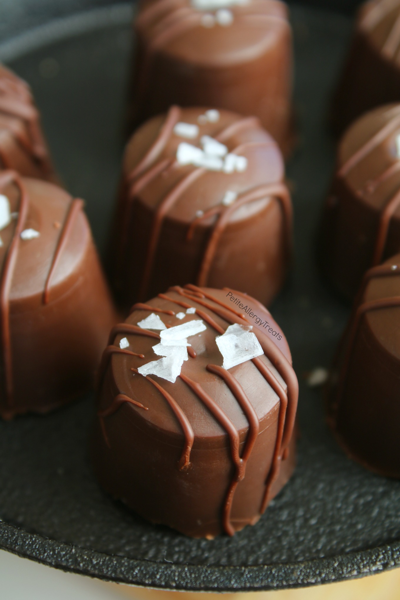 Chocolate Bombs- Toasted Coconut Truffles (Bon Bons) Recipe Dairy free vegan chocolate make these coconut chocolates food allergy friendly. Perfect for parties!