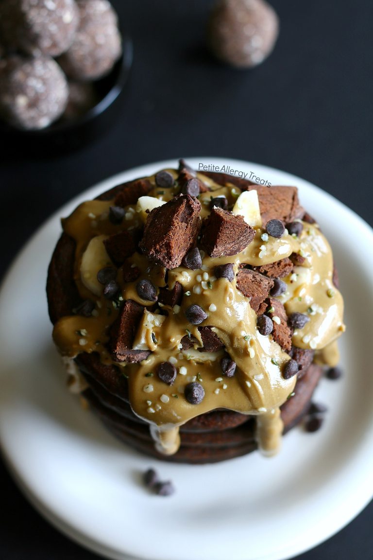 Gluten Free Vegan Chocolate Pancakes ProBurst Bites Petite Allergy Treats
