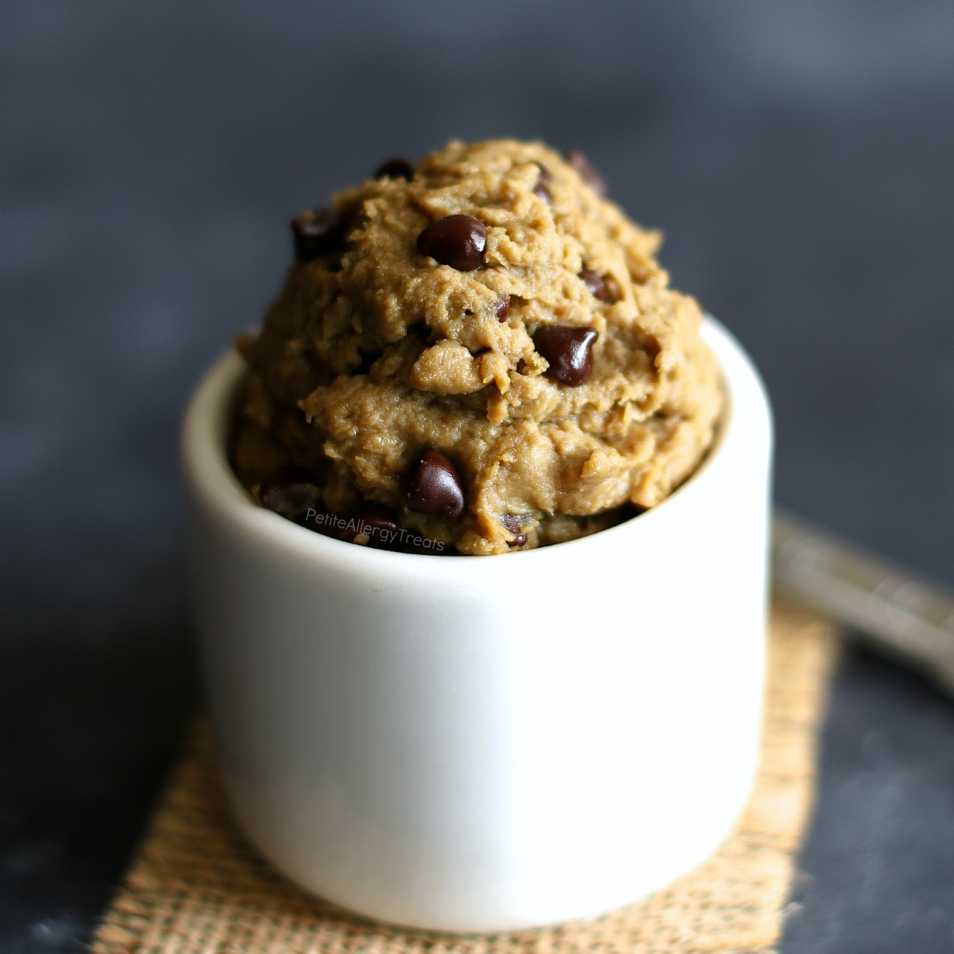 Healthy Protein Cookie Dough (egg free gluten free dairy free vegan) Recipe- Delicious healthy protein packed cookie dough bites. Food allergy friendly. #glutenfree, #dairyfree, #vegan