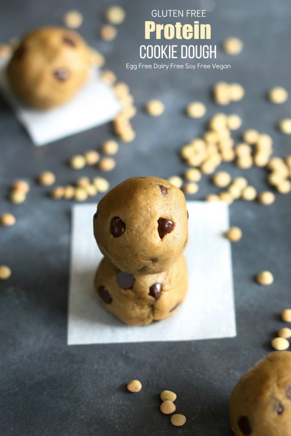 Egg Free Protein Cookie Dough Bites (Gluten Free + Vegan) Petite